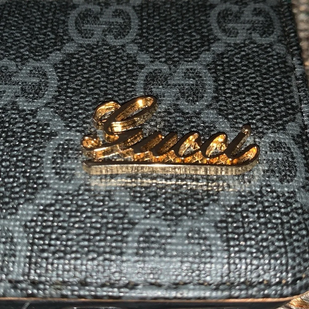 Gucci iPhone X card holder case Gently Loved MISSING LANYARD
